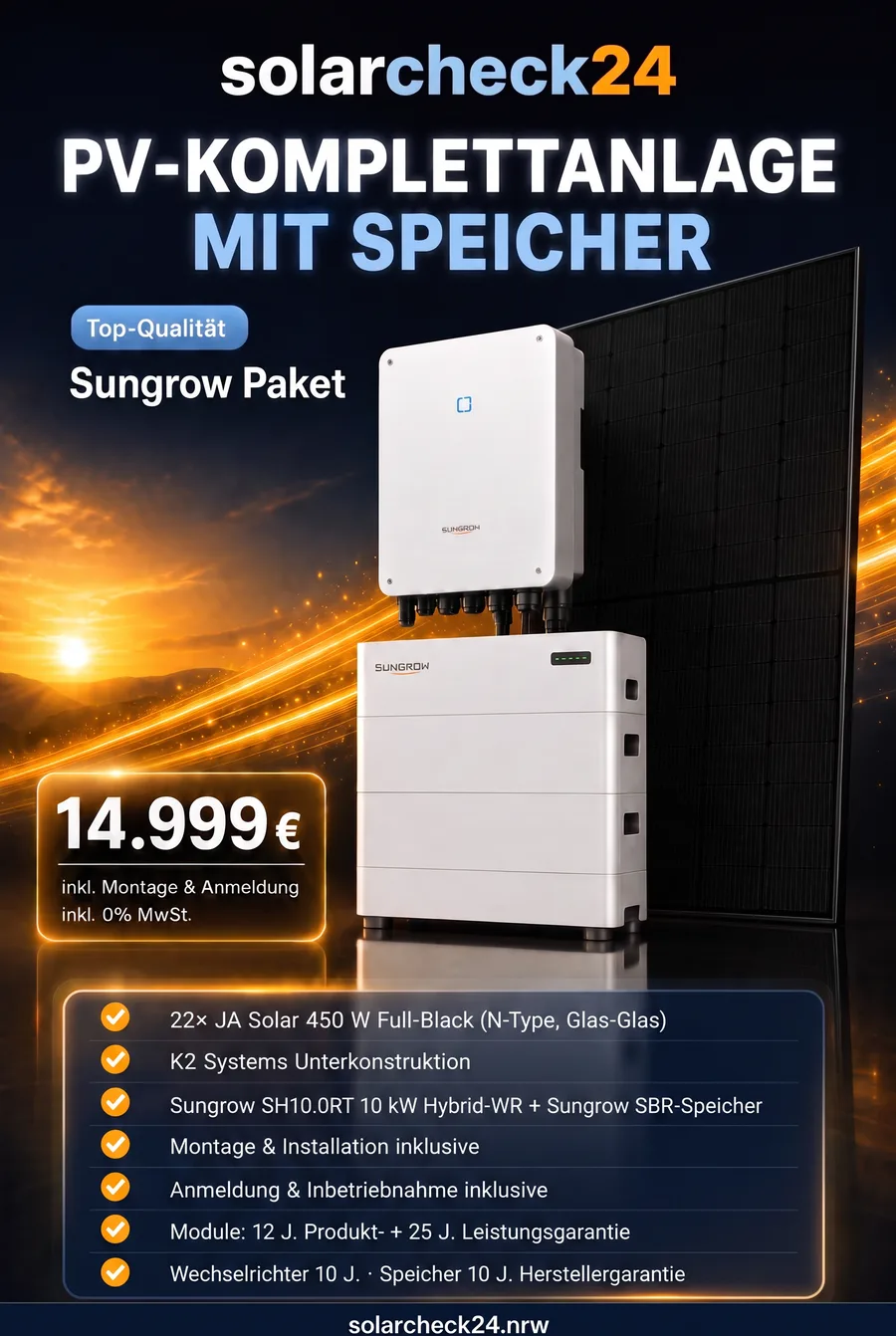 Sungrow Paket — PV-Komplettanlage mit Speicher