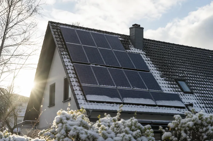 Photovoltaik im Winter – Ertrag, Schnee, Beispiele aus NRW